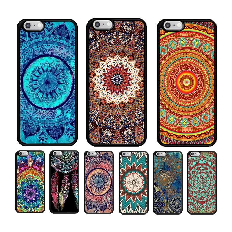 KETAOTAO Бирюзовая Мандала ТПУ Мягкий силиконовый чехол для телефона iPhone 5S 6S 7 8 Plus XR XS