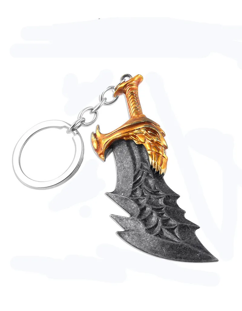 Snow Camouflage Игра God of War Kratos Chaos Blade брелок Подвеска для ключей ювелирные изделия для мужчин и женщин автомобильные аксессуары для ключей - Цвет: Snow Camouflage