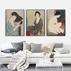 ВИНТАЖНЫЙ ПЛАКАТ, японские украшения для мытья волос, расчесывающие волосы, плакаты и принты, настенные картины для спальни, печать