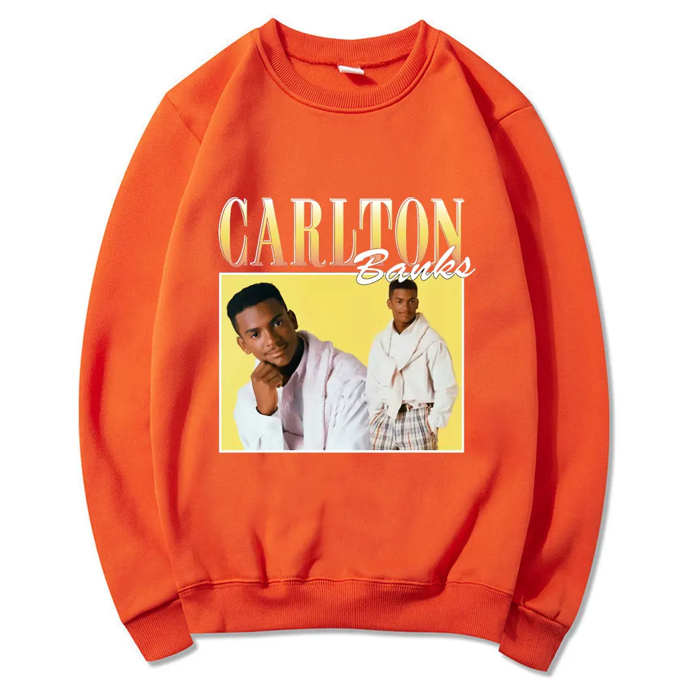

The Fresh Prince of Bel-Air Tracksuit Classic Round Neck Harajuku Male Natural Cotton Long Sleeve Pattern Print Sweatshirt Tops