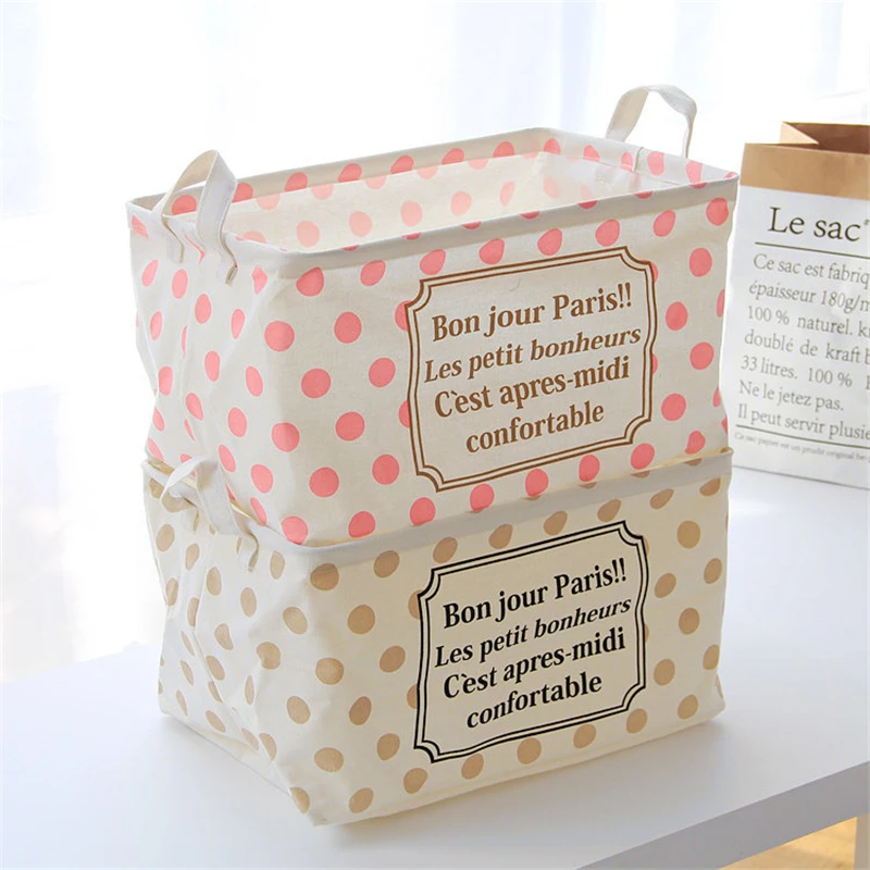 

Canvas Laundry Organizer Basket Waterproof Large Capacity Laundry Hamper Dirty Clothes Storage Basket Toy Home Storage Bin