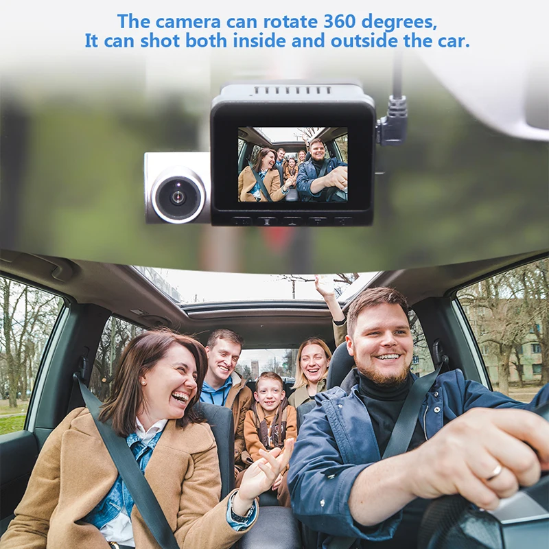 Новый V50 видео Регистраторы Dash Cam 4K G Сенсор Wi Fi Камера Двойной объектив DashCam