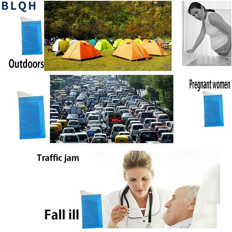 Одноразовые Сумки для мочи походные дорожные туалеты пробки срочно необходимые