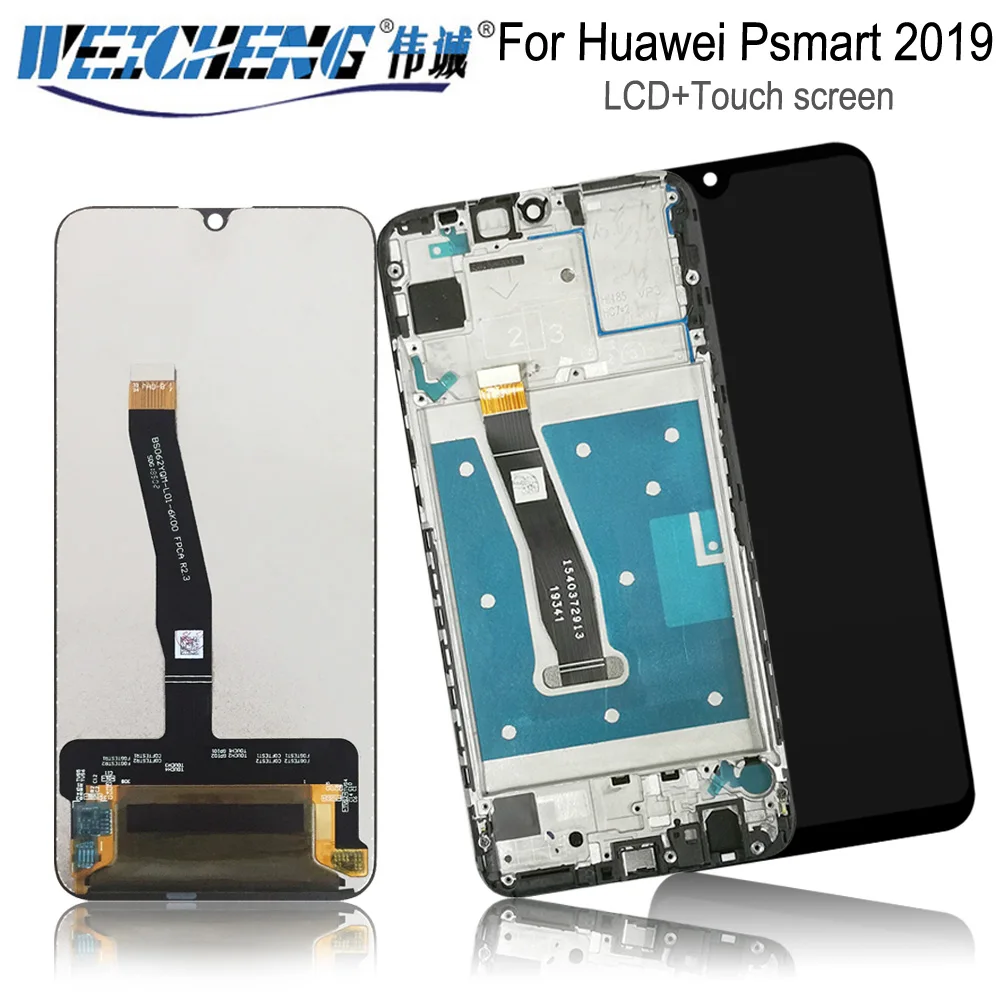 Для huawei P Smart 2019 ЖК дисплей сенсорный экран дигитайзер с рамкой для POT LX1 LX1AF LX2J LX1RUA
