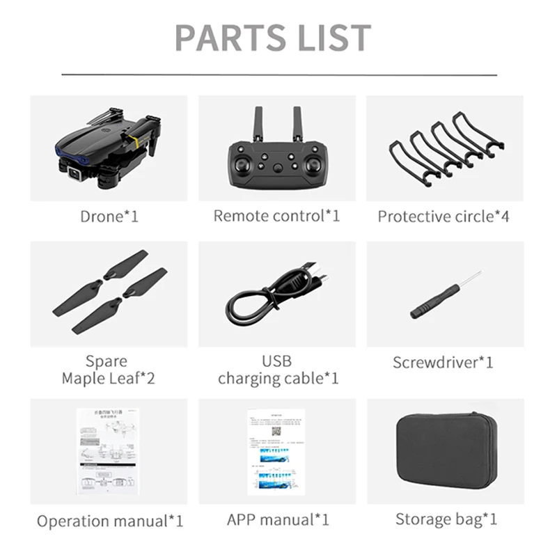 

NSA GD89-2 Drone With HD Aerial Video Camera 4K Drones RC Helicopter FPV Quadrocopter Drone Foldable Toy With Nice Gift For Kid