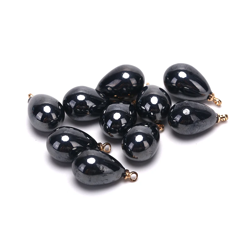 Модные эмалевые Подвески с жемчугом в форме капли воды 10 шт./компл. для