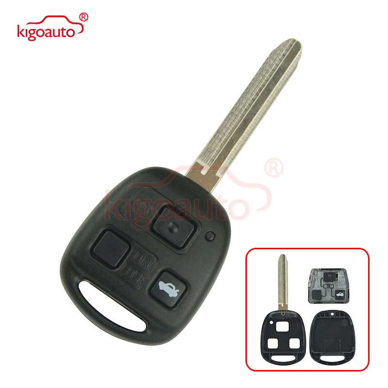 Ключ дистанционного управления Kigoauto Denso (не Valeo) 3 кнопки лезвие toy43 для Toyota Land Cruiser