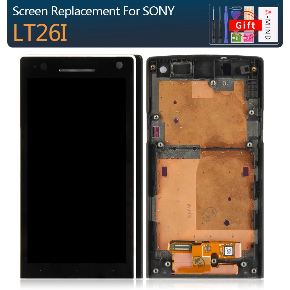 100% гарантия 4 3 &quotдля sony Xperia S lcd сенсорный экран для дисплей дигитайзер сборка LT26i