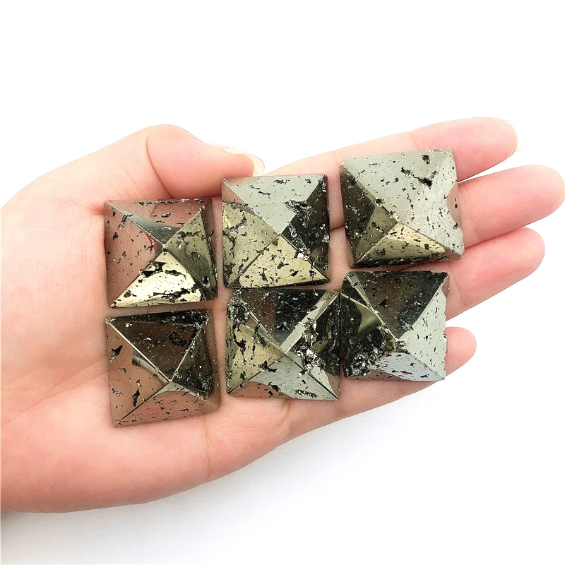 

Beautiful 1pc Natural Pyrite Pyramid Tower Shape Quartz Crystals Raw and Mineral Healing Energy Stones Natural Quartz Crystals