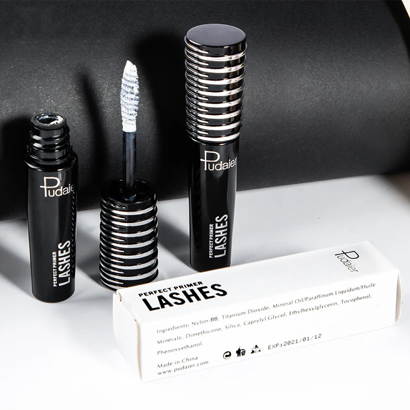 Белая волокнистая крем праймер для ресниц основа макияжа Водостойкая тушь |