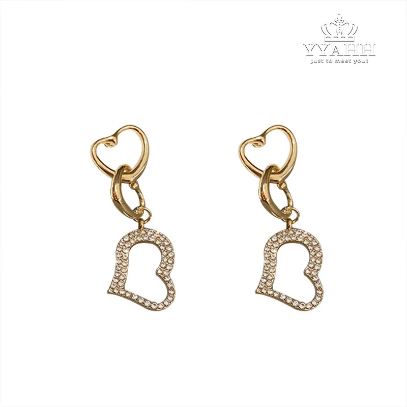 

South Korea East Gate Hollow-out Love Earrings, Simple Fashion Earrings, Sweet Female Earrings