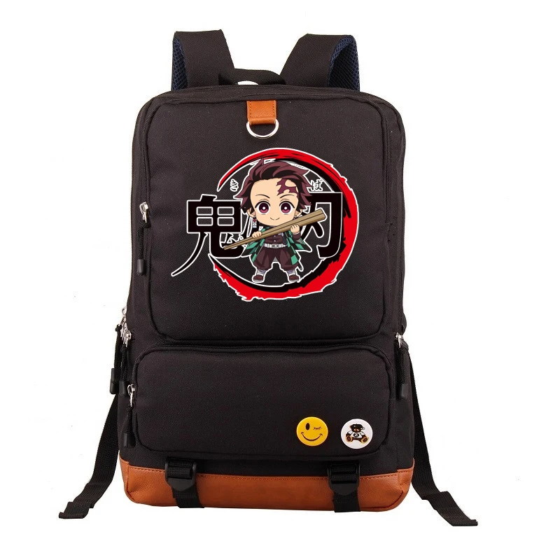 Горячая аниме демон Slayer Tanjirou Nezuko печатный рюкзак Оксфорд школьные сумки для