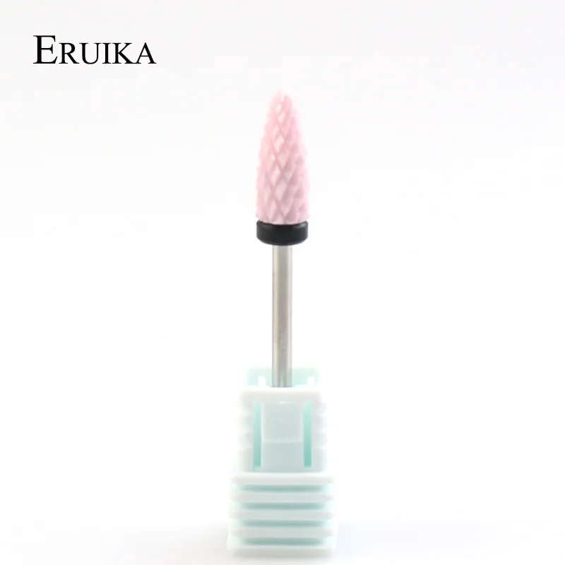 NO1 ERUIKA 1 шт. розовый керамический сверло для ногтей Электрический Роторный Фрезер маникюрный станок аксессуары пилочки для ногтей Инструменты для ногтевого салона - Цвет: NO1
