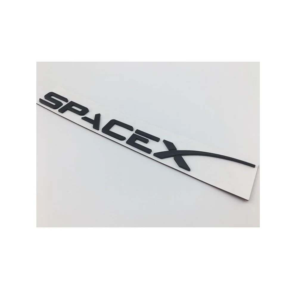 

Ruosaren 2pcs 3D Metal Decal Emblem for Tesla Model 3/X/S/Y Spacex Logo