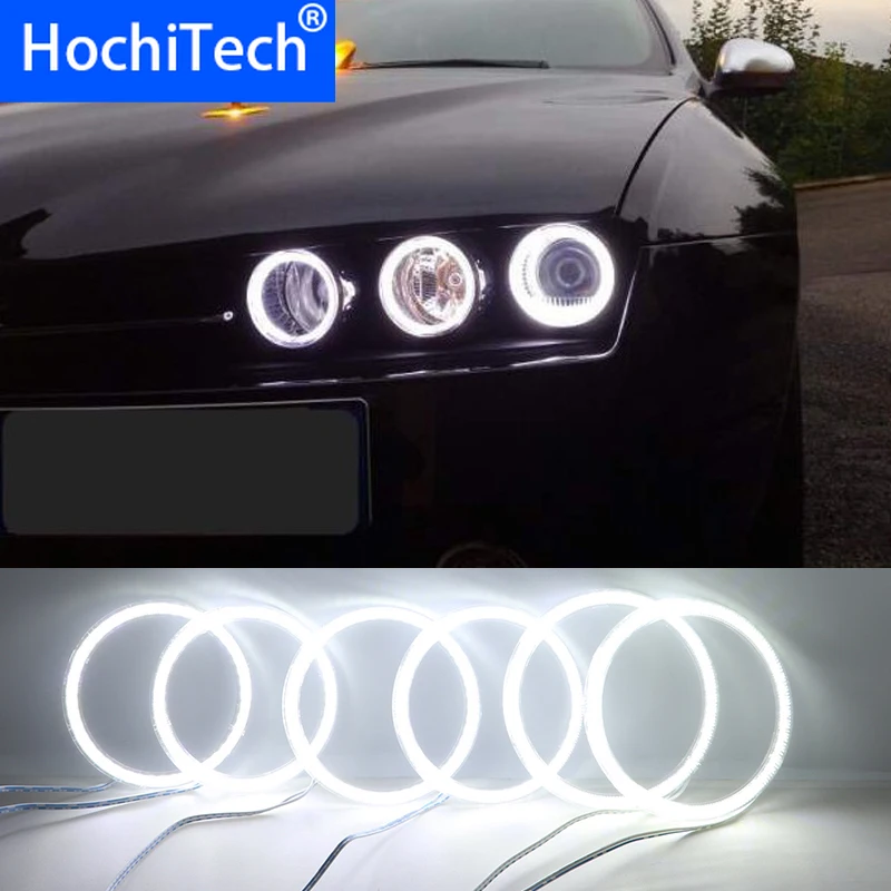 6 шт. супер яркий белый цвет 3528 SMD комплект светодиодов глаза ангела дневной