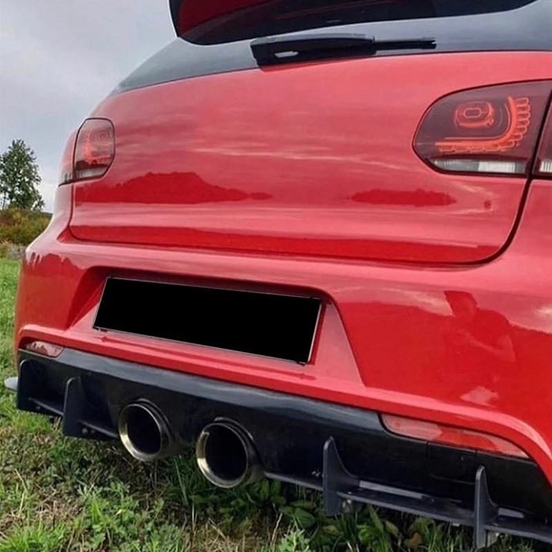 

Car Rear Bumper Diffuser Lip Rear Side Splitters Spoiler Car Styling for Golf MK6 R