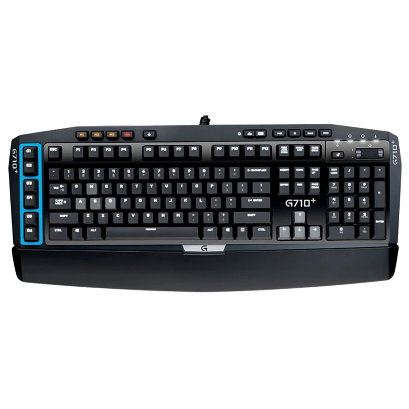Logitech G710 + синяя Проводная игровая механическая клавиатура со светодиодной