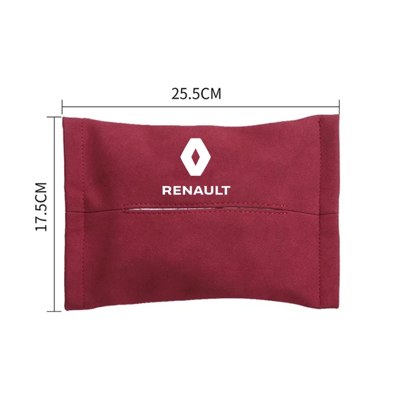 

PU Leather Tissue Boxes Tissue Bag Organizer Car Decoration Storage Bag For Renault megane 2 clio duster fluence logan captur