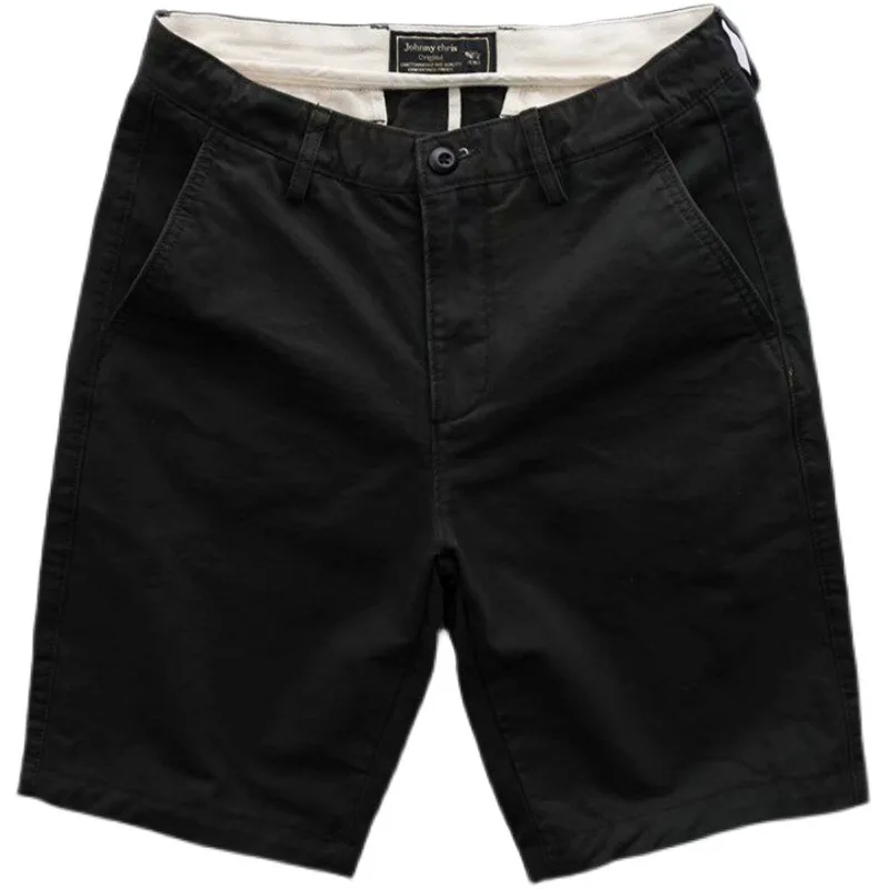 

Summer texture washed men's new casual shorts Tide men's pure cotton color plus size Joker Slim tooling five points