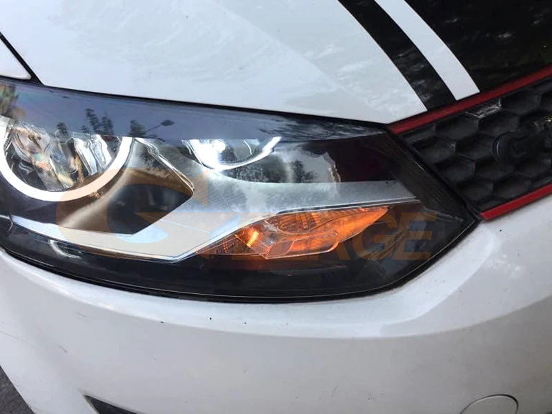Для Volkswagen VW Fox CrossFox 2010 2011 2012 2013 2014 ультра яркий SMD СВЕТОДИОДНЫЙ ангельские глазки