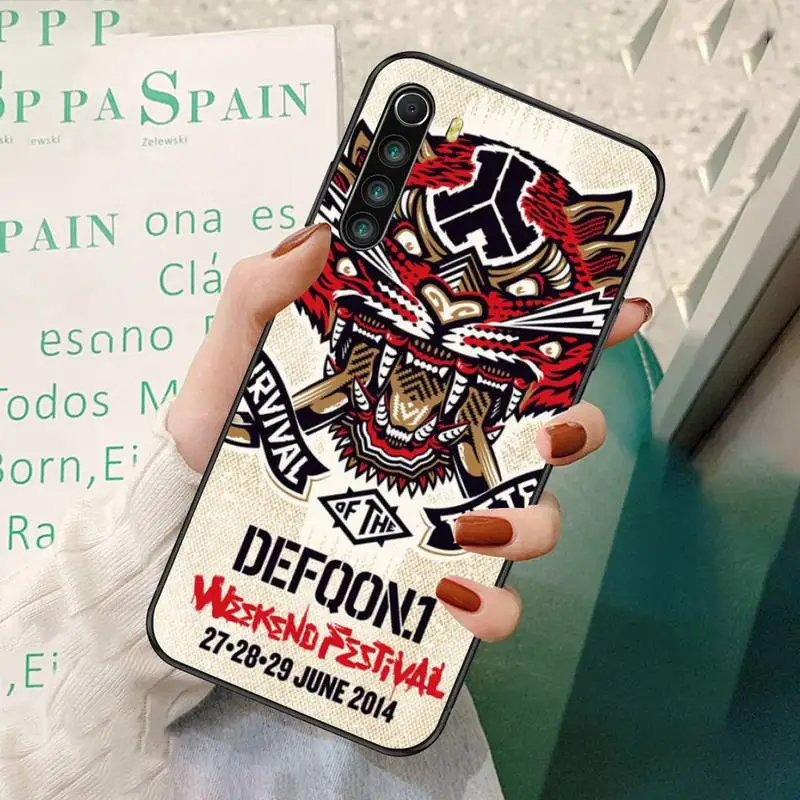 

LJHYDFCNB Defqon.1 Phone Case For Redmi 7 8 9 A K20 30 Pro Note 8 9 Pro 9s