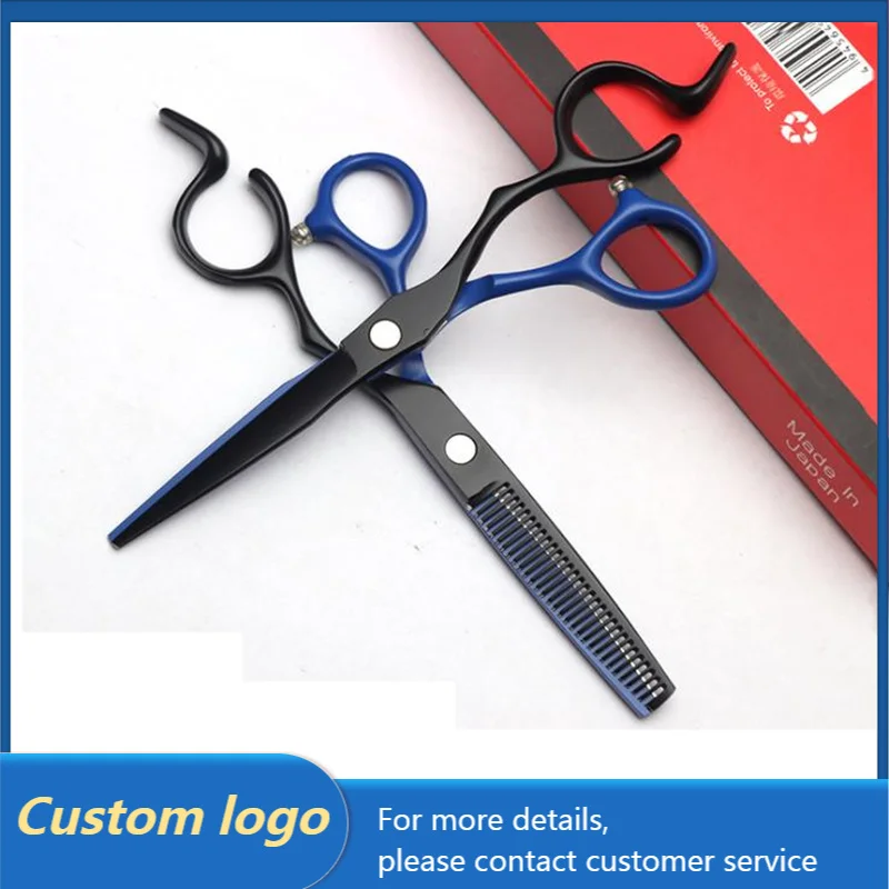 

Ножницы Парикмахерские, 6 дюймов, черные, синие