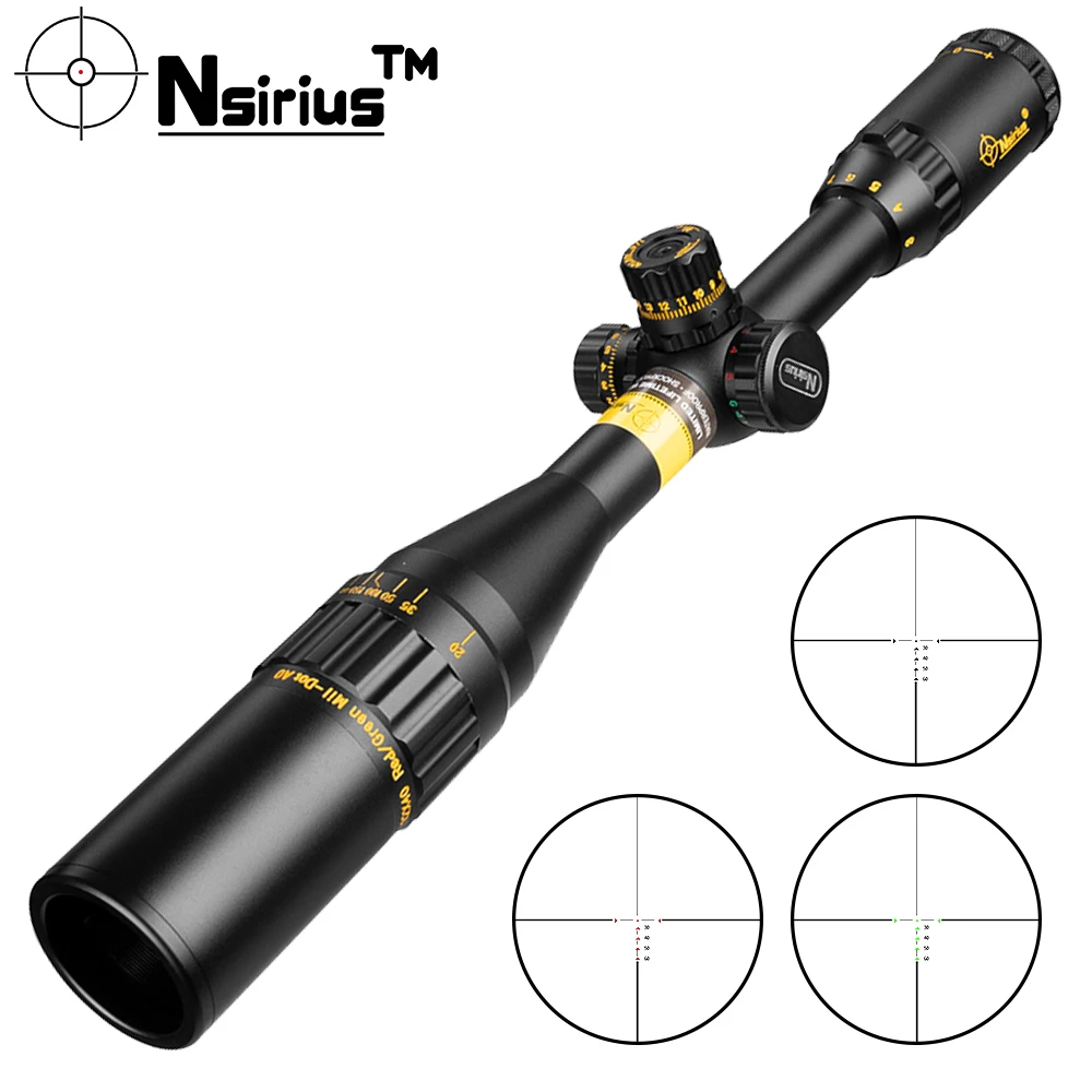 

Охотничий Тактический оптический прицел NSIRIUS 3-12X40 AOE, красный, зеленый, llluminate, аксессуары для страйкбола, винтовочный оптический прицел для о...