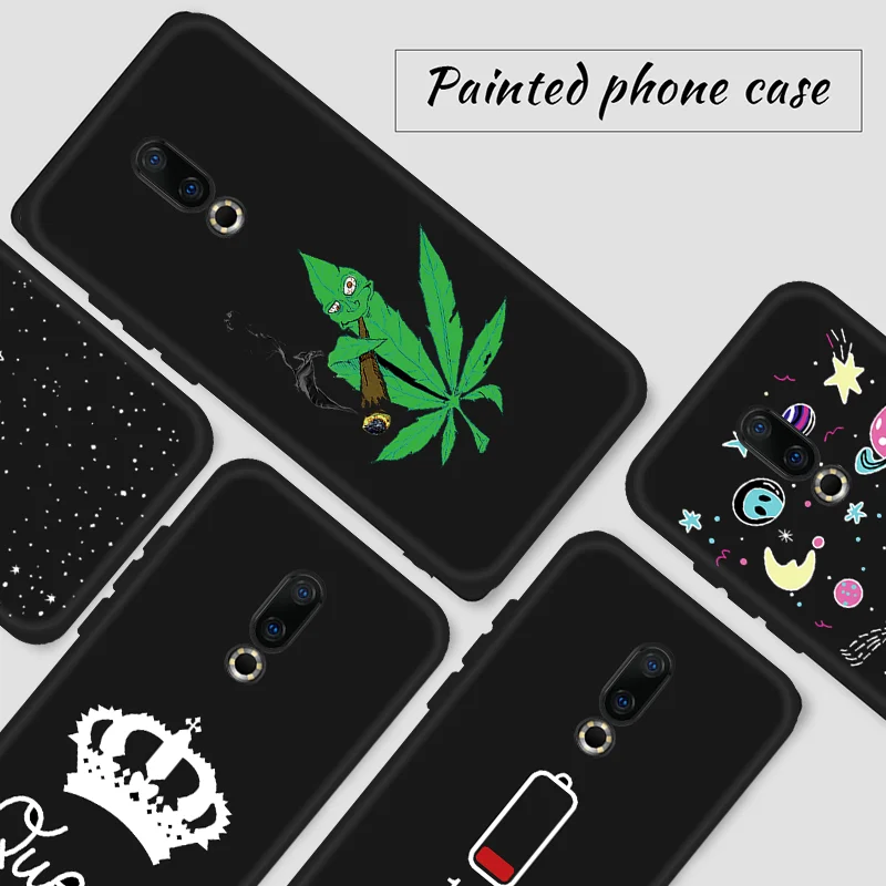 Противоударный силиконовый чехол для Meizu Note 9 8 16 16X X8 M5C M6 M5S M5 M6 Note 16 Plus Звездный черный окрашенный чехол для телефона