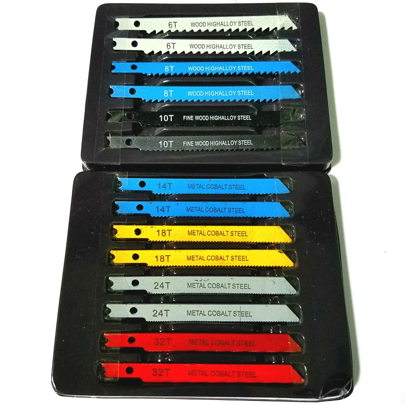 Набор лезвий для лобзика из 14 предметов комплект Металлических Лезвий стали с