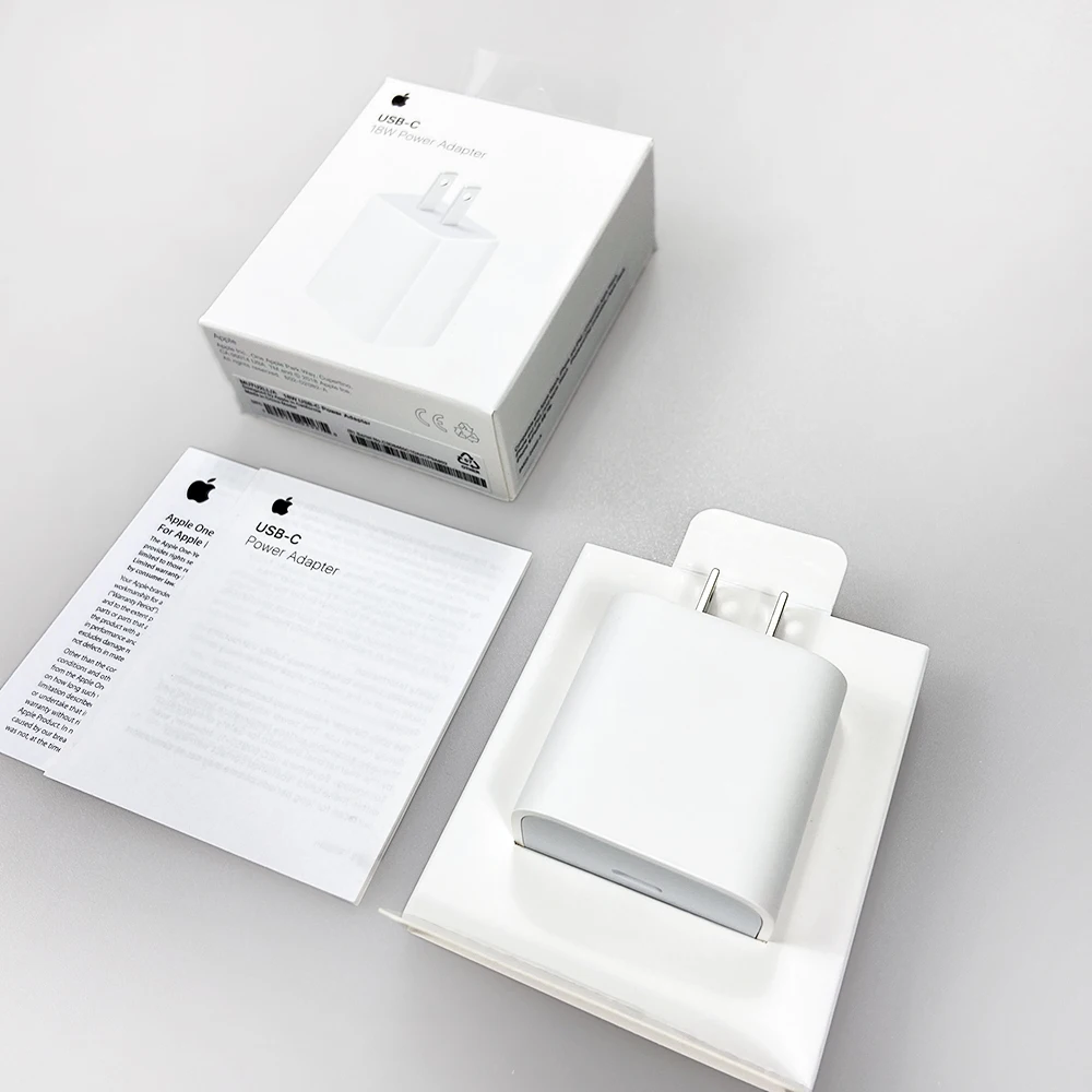 

Apple 18W USB-C Power Adapter Charger US EU Plug Smart Phone Fast Charger Adapter for iPad for iPhone 8/X/11 pro