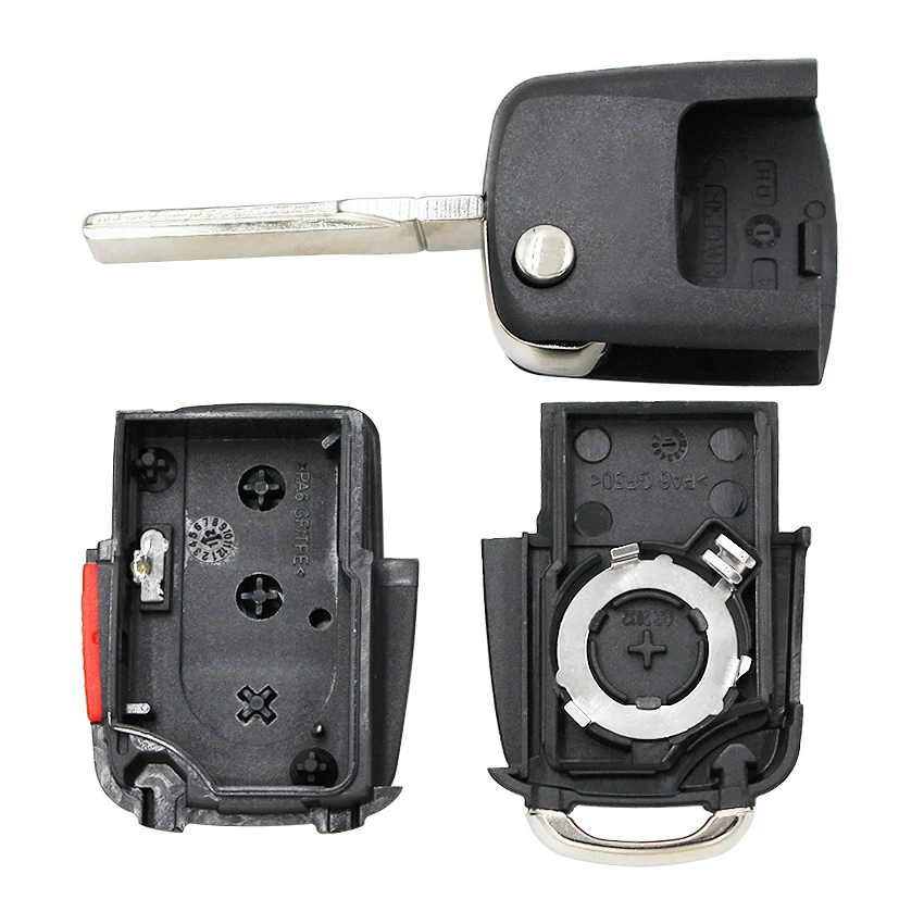 3 + 1/4 кнопки дистанционного ключа чехол для Фольксваген Bettle Polo Jetta Touareg Passat Golf с uncut