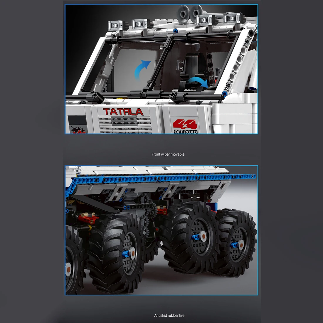 3647 шт. 1:8 8x8 2 4G 4CH двойной мс дистанционного Управление кирпичи для тележки игрушка