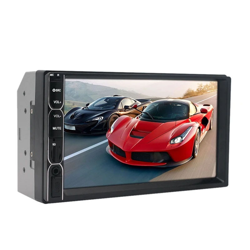 Автомагнитола 7081B 2 Din 7 дюймов Mp5 сенсорный экран Bluetooth мультимедиа камера заднего