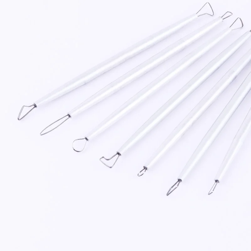 6-7 шт./компл. металлической глины Ножи Алюминий стержень скребок Керамика