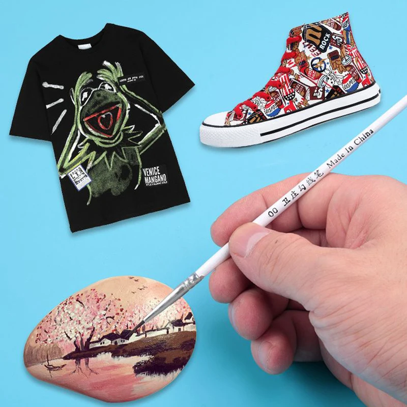 6 шт./компл. 3 цвета тонкая ручная Краски ed ручка нейлон рисунок художественная