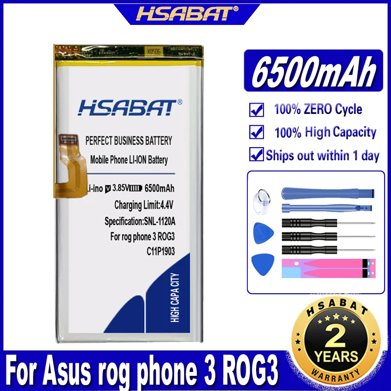Аккумулятор HSABAT C11P1903 6500 мА · ч для ASUS rog phone 3 ROG3 | Мобильные телефоны и аксессуары