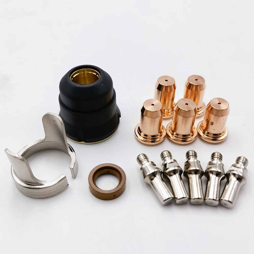 13pcs Non HF Arc Torch Nozzle Tip Electrode Swirl Ring Shield Spacer Consumables Kit For PT-40 PT-60 IPT60 PT60 Air Plasma | Инструменты