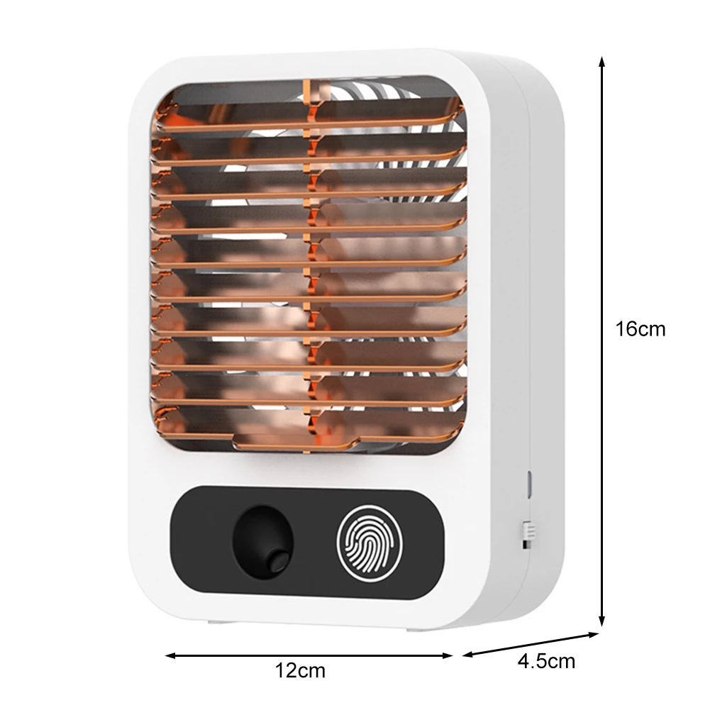 

2 in 1 Air Humidifier Fan Handheld Small Desktop Summer Electric Fan USB Rechargeable Outdoor Travel Portable Cooler Radiator