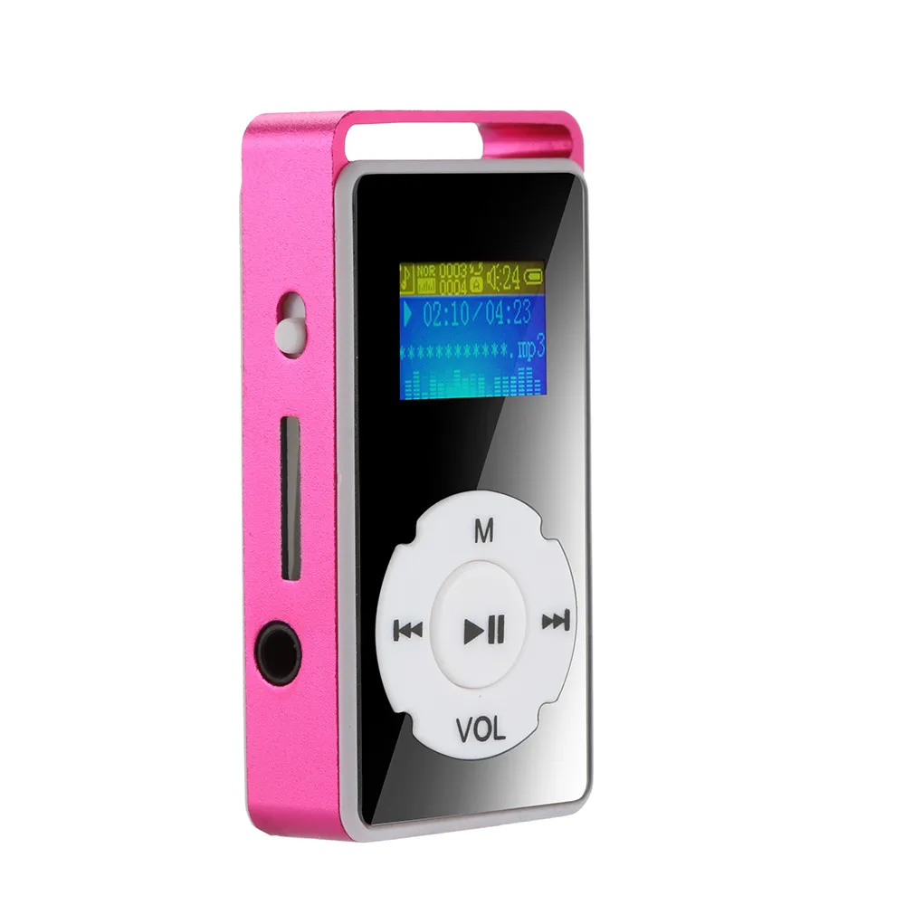 HIPERDEAL портативный цифровой MP3-плеер ЖК-экран Поддержка Micro SD TF карты 32G классный подарок зеркало музыкальный медиаплеер 7,26 - Цвет: C