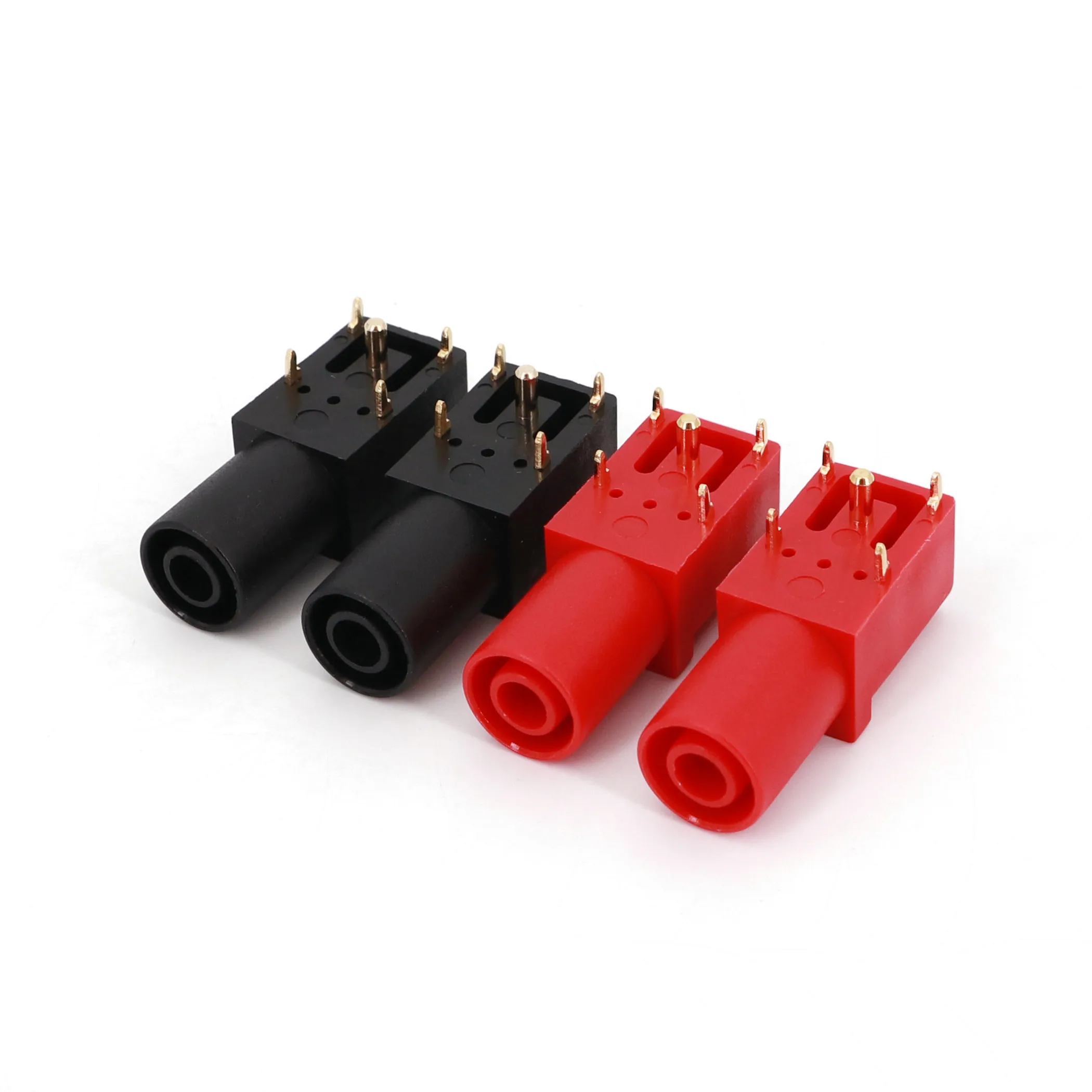 4 шт. позолоченный Безопасный изолированный мм разъем типа &quotбанан&quot
