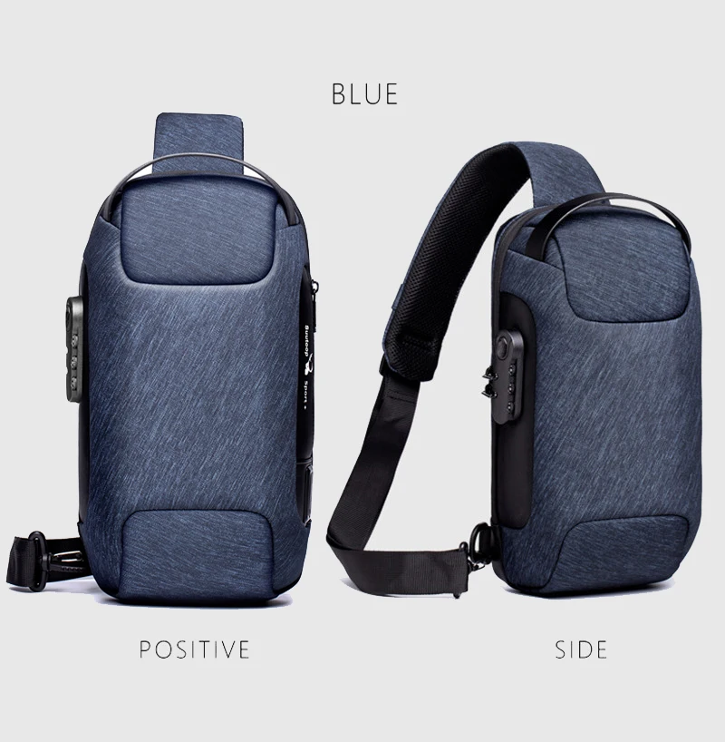 thumbnail image 2 of Mini Sling Bag For Hiking & Travel - Waterproof Crossbody Bag With TSA Lock, Anti-Theft Pockets For Men & Women 2 of 9