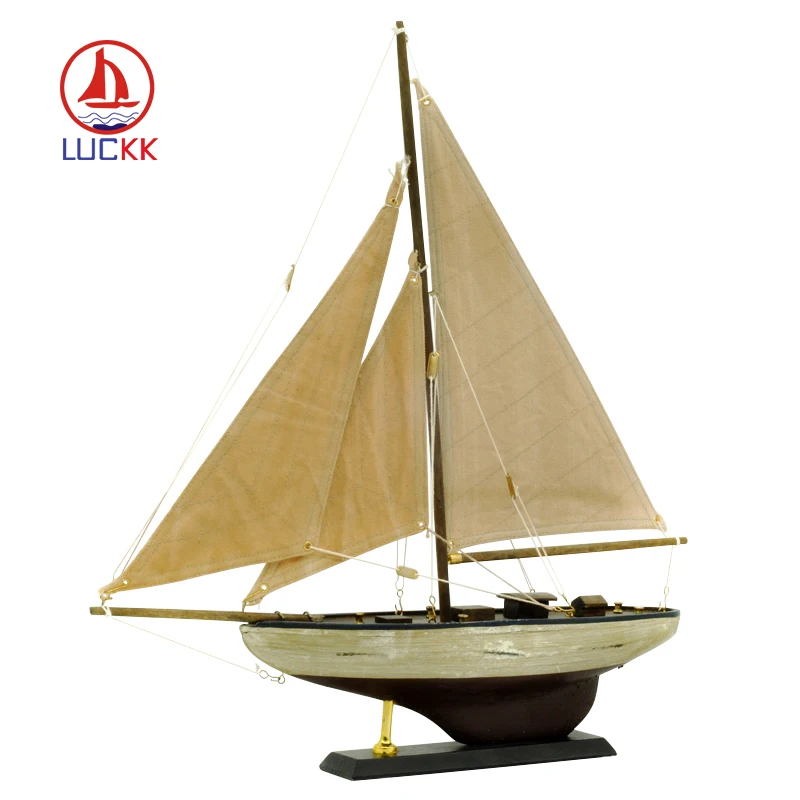 Деревянные парусные лодки LUCKK новая версия винтажный домашний декор подарки