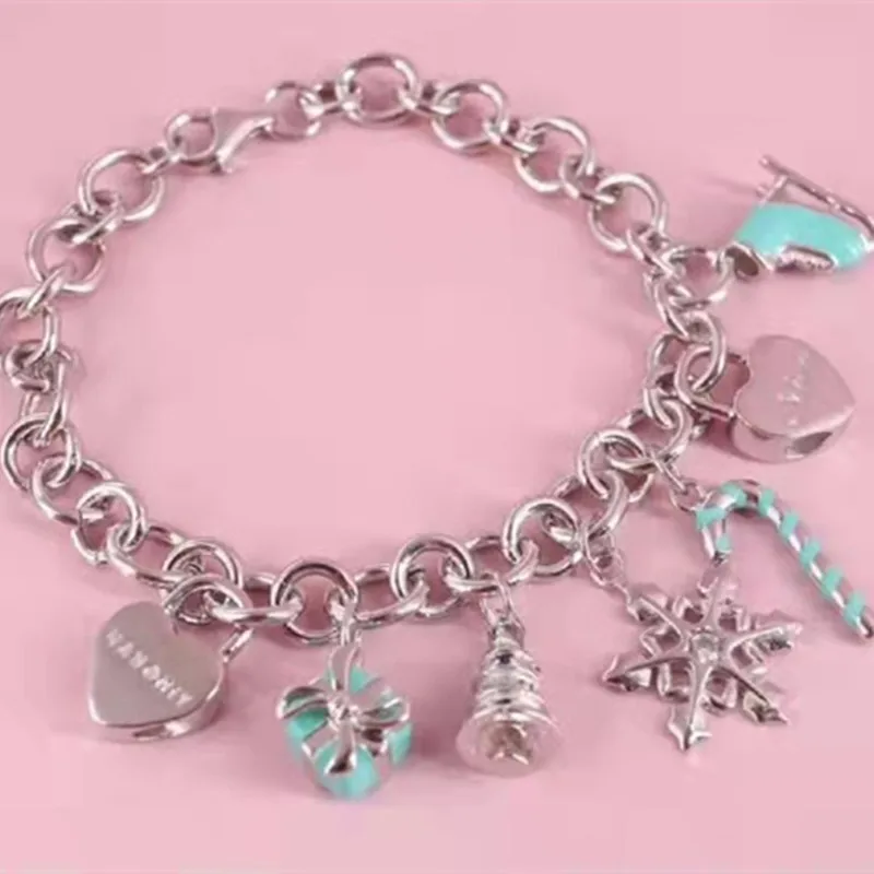 

S925 Original Classic Cool Popular Christmas Gift Lady Bracelet Ornament