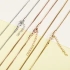 10 шт., металлические цепочки для ювелирных изделий, 1,5 мм