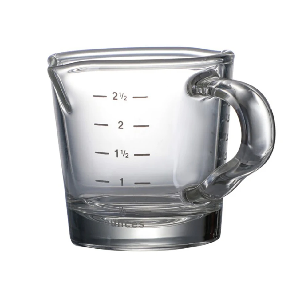 

1PCS Glass Measuring Cup Kitchen Accessories Mini Measurement Scales Cup Easy Measure Liquid Powder Milk Cups For Cooking Baking