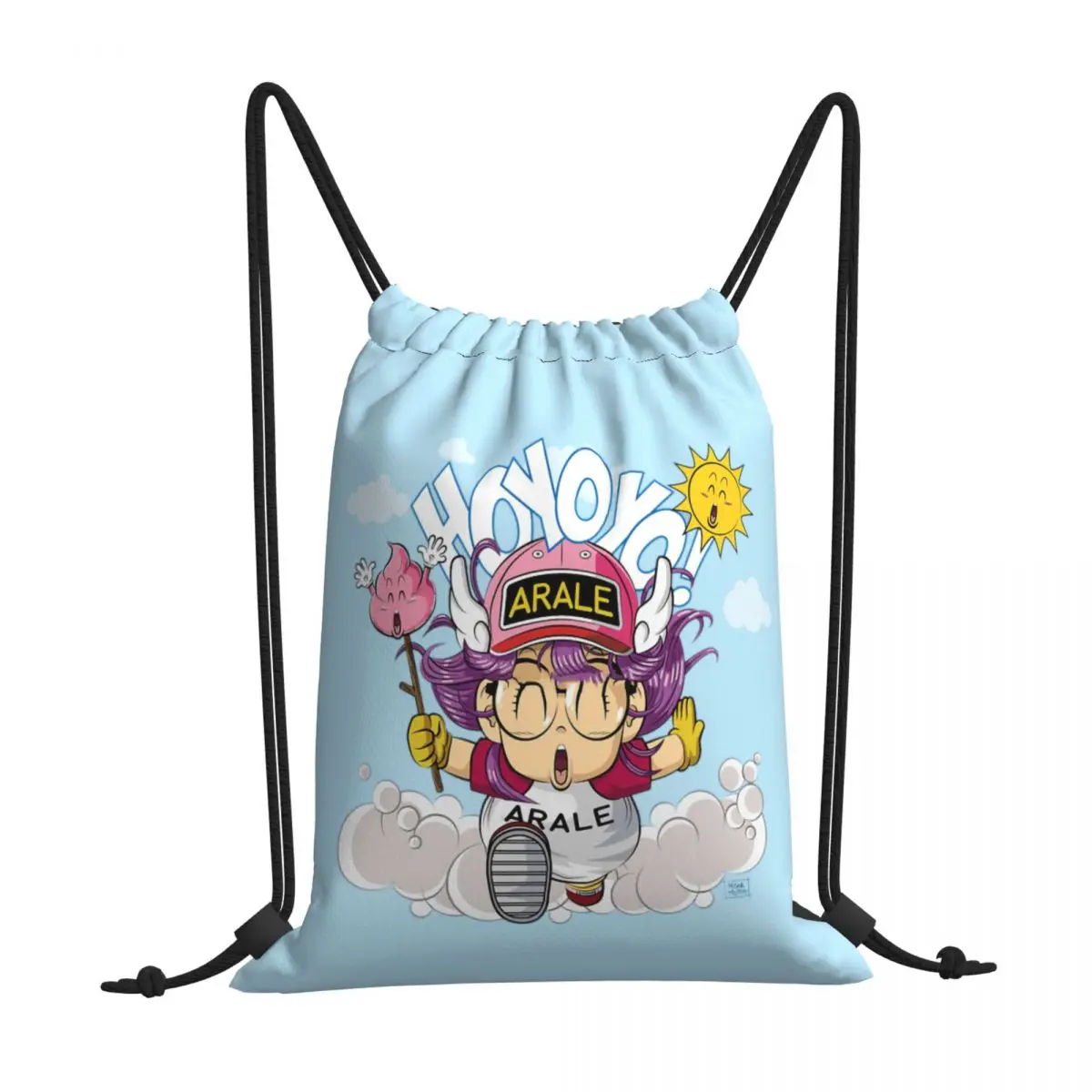 Arale дизайн Dr Slump Сумки на шнурке женский рюкзак с 3D принтом школьная сумка для