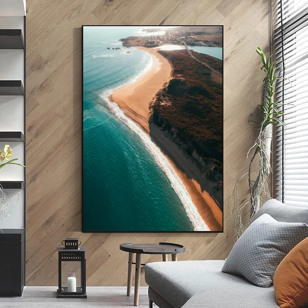 

Newfold Bay photo print, Australia Wall Art, Ocean Photography, Beach poster Art from Melbourne, Victoria, Australia Landscape