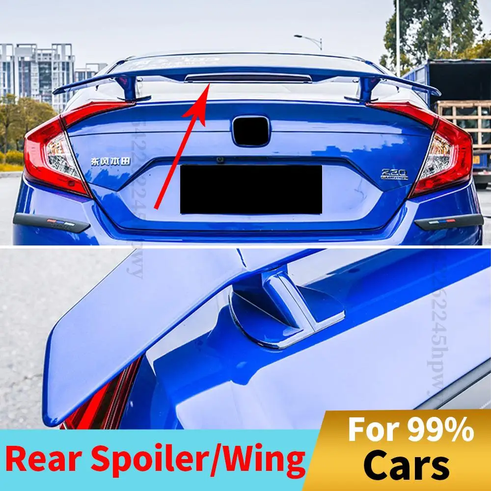 

Универсальный задний спойлер для багажника, украшение крыльев на крышу, аксессуары для настройки, сменный дефлектор воздуха для BMW, Mercedes, ...