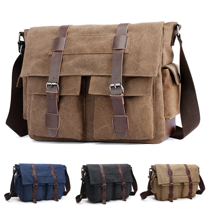 Холщовая кожаная мужская сумка-мессенджер I AM LEGEND Will Smith, большая сумка на плечо, мужской портфель для ноутбука, дорожная сумка от AliExpress RU&CIS NEW