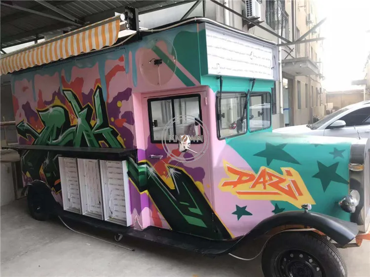 Уличный фургон/напольный Фургон/фургон для мороженого/фургон еды в стиле ретро